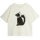 Skunk Tee in Off White by Mini Rodini