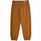 Striped Sweatpants in Brown by Mini Rodini