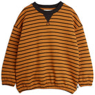 Striped Sweatshirt in Brown by Mini Rodini