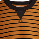 Striped Sweatshirt in Brown by Mini Rodini