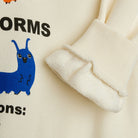 Velvet Worm Observations Sweatshirt in Off White by Mini Rodini