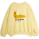Velvet Worm Sweatshirt in Yellow by Mini Rodini