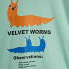 Velvet Worm Tee in Green by Mini Rodini