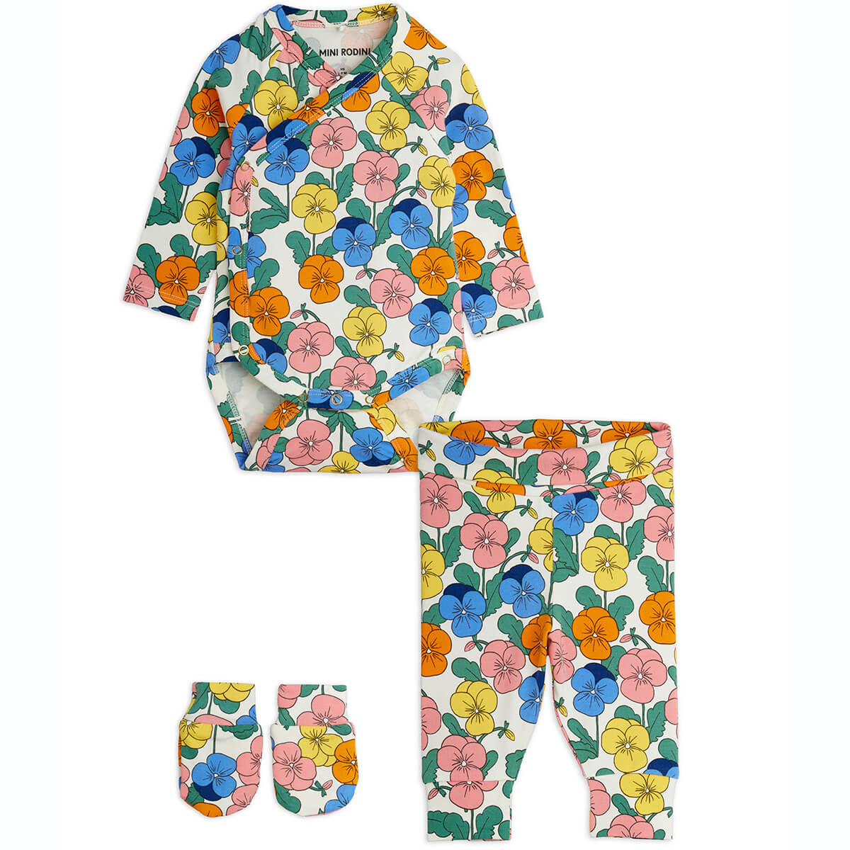 Violas Baby Set by Mini Rodini