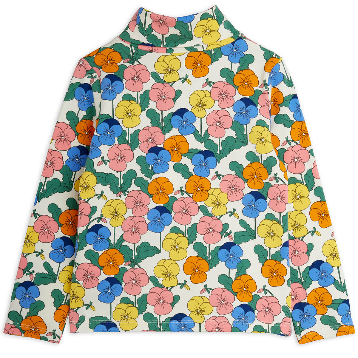 Violas Turtleneck T Shirt in Multi by Mini Rodini