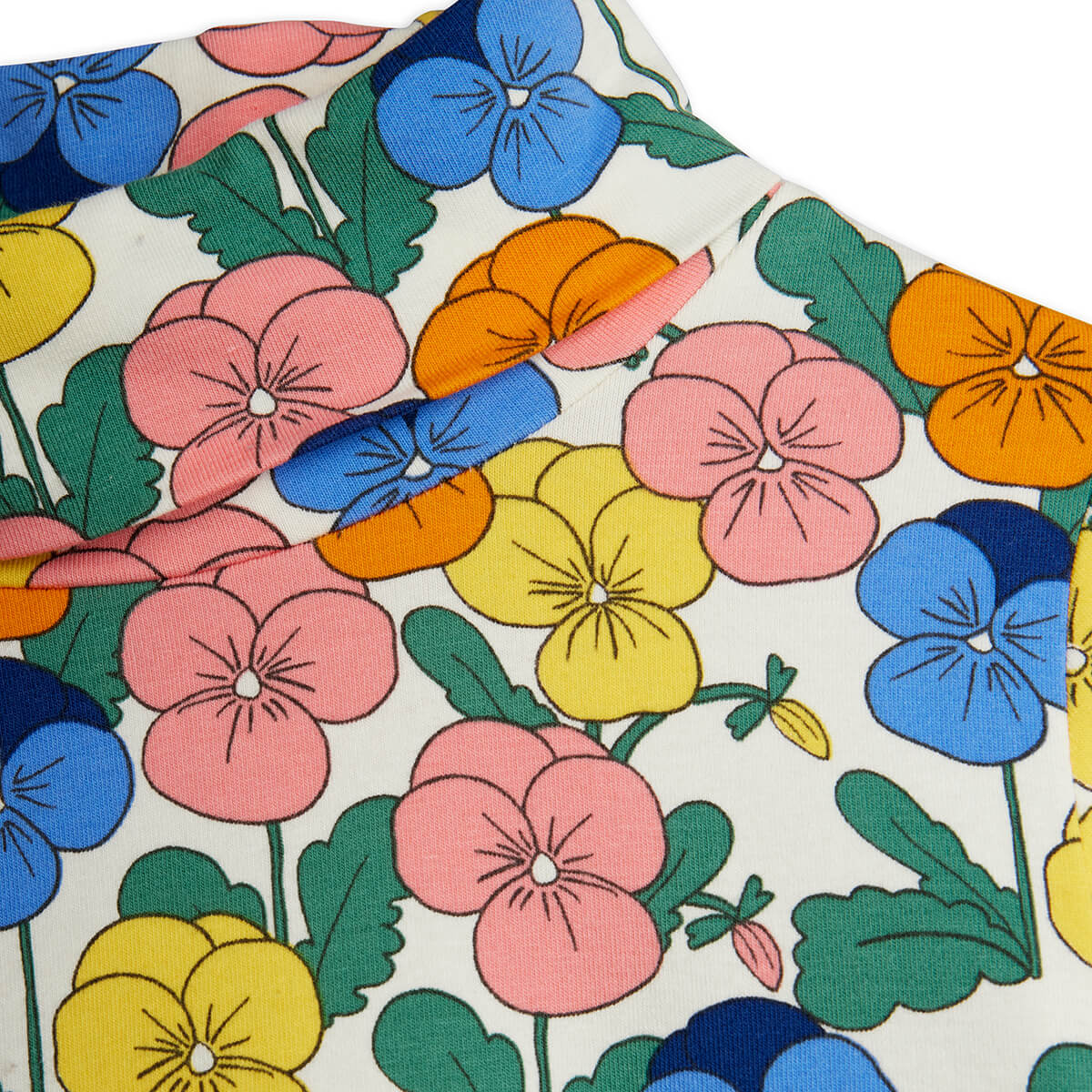 Violas Turtleneck T Shirt in Multi by Mini Rodini