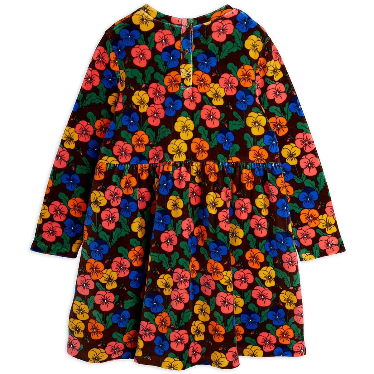 Violas Velour Dress in Multi by Mini Rodini