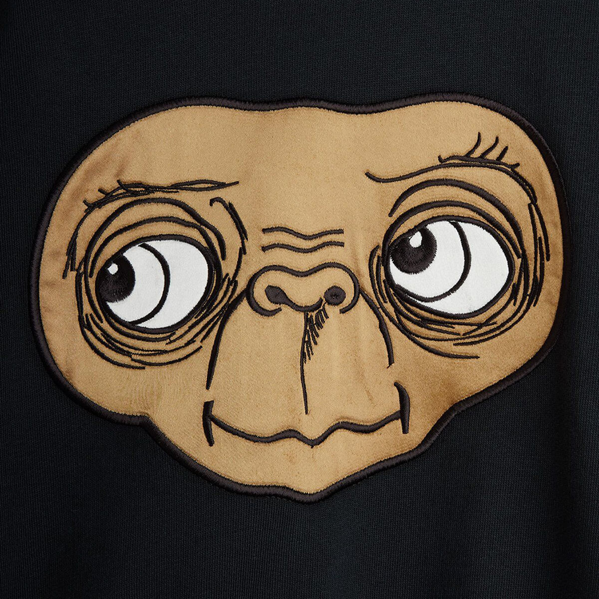 E.T. Appliqué Sweatshirt in Black by Mini Rodini – Junior Edition