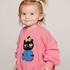 Cat Chenille Sweatshirt in Pink by Mini Rodini