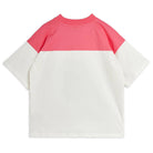 Cat V-Neck Tee in Pink by Mini Rodini