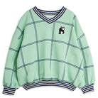 Check AOP Panther Patch Sweatshirt by Mini Rodini
