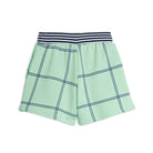 Check AOP Panther Patch Sweatshorts by Mini Rodini