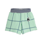 Check AOP Panther Patch Sweatshorts by Mini Rodini