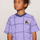 Check AOP Panther Patch Tee by Mini Rodini
