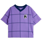 Check AOP Panther Patch Tee by Mini Rodini
