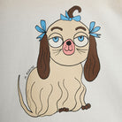 Dog V-Neck Tee in Yellow by Mini Rodini