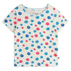 Flowers AOP Pointelle Tee by Mini Rodini