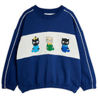 Minibabies Panel Sweatshirt in Blue by Mini Rodini