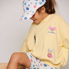 Minibabies Patches Sweatshirt in Yellow by Mini Rodini