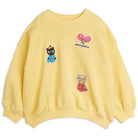 Minibabies Patches Sweatshirt in Yellow by Mini Rodini