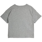 Minibabies Patches Tee in Grey Melange by Mini Rodini
