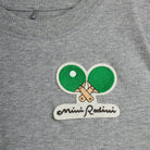 Minibabies Patches Tee in Grey Melange by Mini Rodini