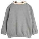Panther Patch Collar Sweatshirt in Grey Melange by Mini Rodini