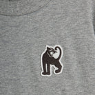 Panther Patch Tee in Grey Melange by Mini Rodini