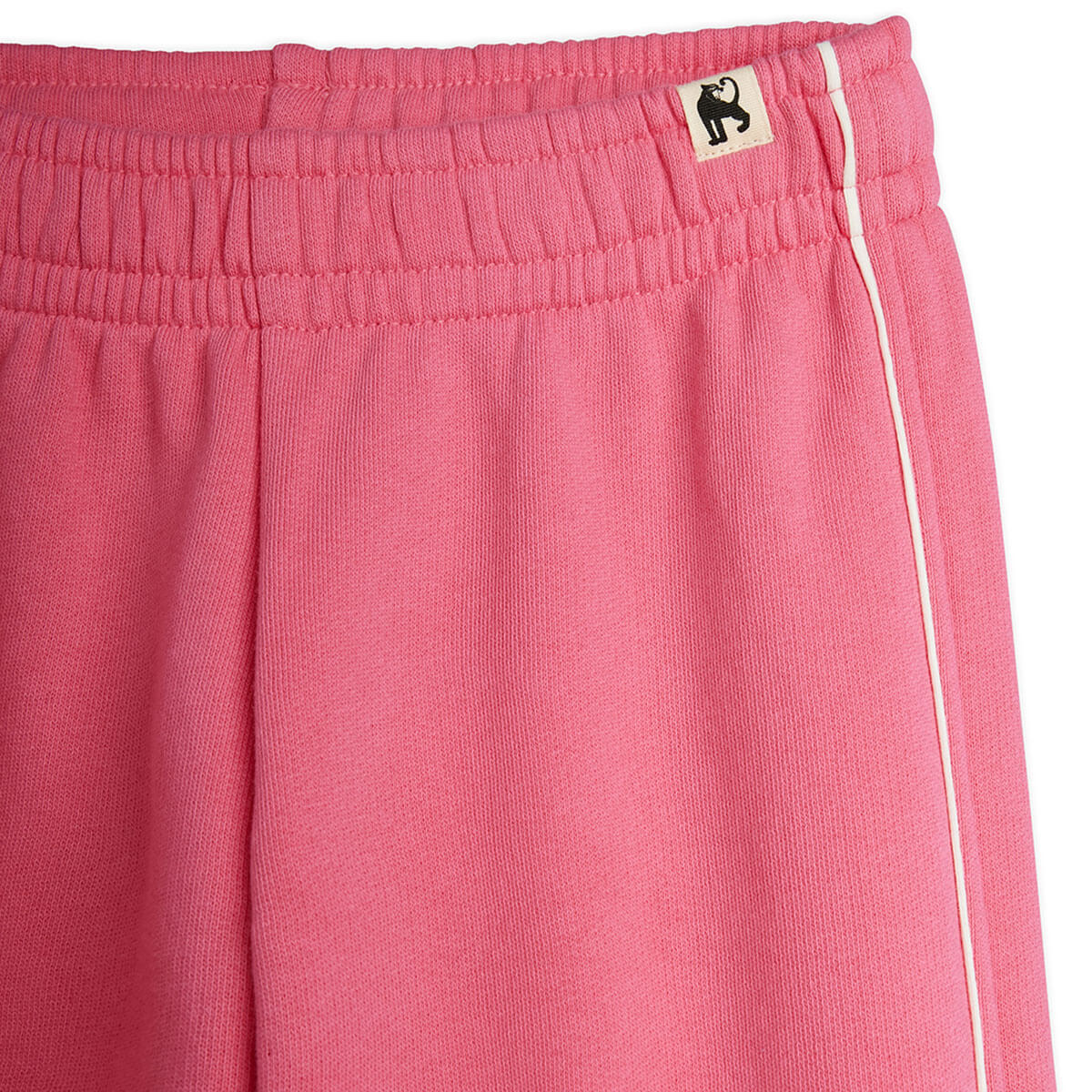 Plain Piping Sweatpants in Pink by Mini Rodini
