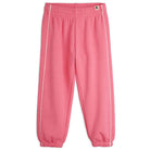 Plain Piping Sweatpants in Pink by Mini Rodini