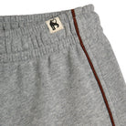 Plain Piping Sweatshorts in Grey Melange by Mini Rodini