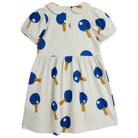 Table Tennis AOP Dress in Grey by Mini Rodini
