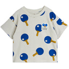 Table Tennis AOP Tee in Grey by Mini Rodini