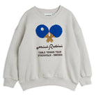Table Tennis Chenille Sweatshirt in Grey by Mini Rodini