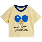 Table Tennis Contrast Rib Tee in Yellow by Mini Rodini