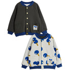 Table Tennis Reversible Baseball Cardigan by Mini Rodini