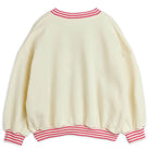 Table Tennis Striped Sweatshirt in White by Mini Rodini