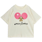 Table Tennis Tee in White by Mini Rodini