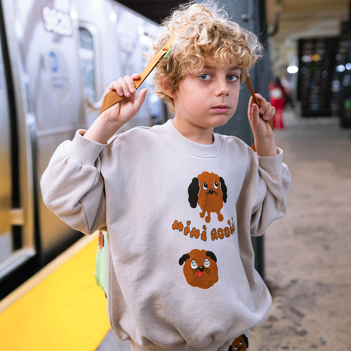 Doggies Sweatshirt in Grey by Mini Rodini – Junior Edition