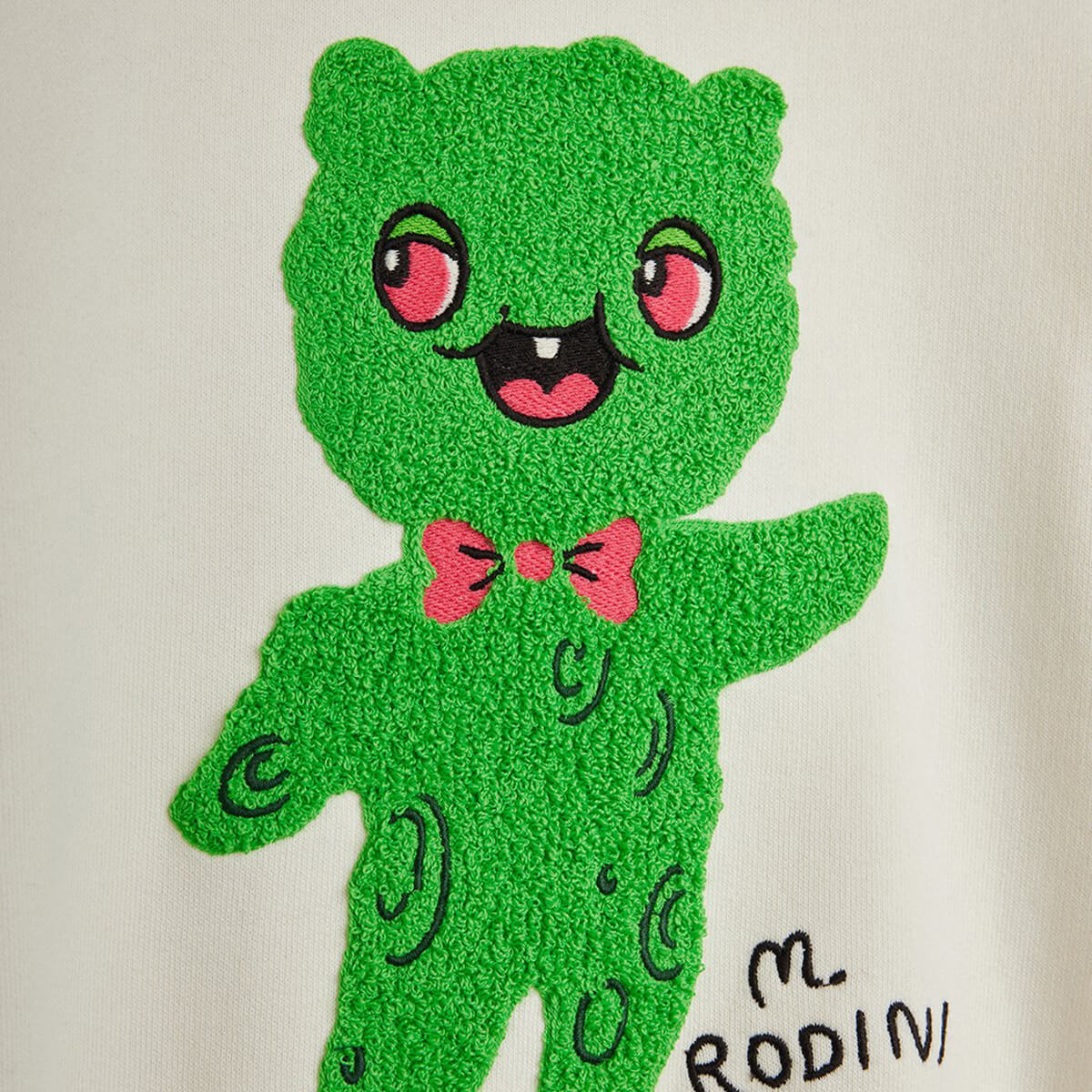 Mini Rodini Alien Chenille Sweatshirt in Off White – Junior Edition