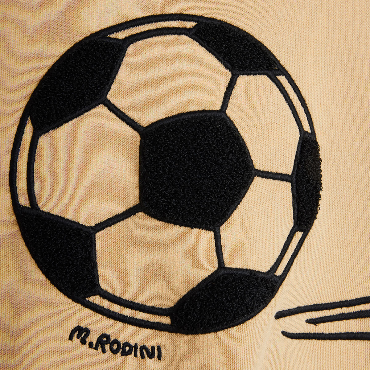 Mini Rodini Football Chenille Sweatshirt in Beige – Junior Edition