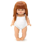 Lace Trim Ribbed Girl's Underwear Set (34cm Doll) in White by Minikane