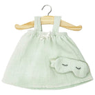 Mila Nightgown and Mask Set (34cm Doll) in Pistachio by Minikane