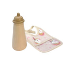 Mealtime Accessory Set with Unicorn Bib by Minikane