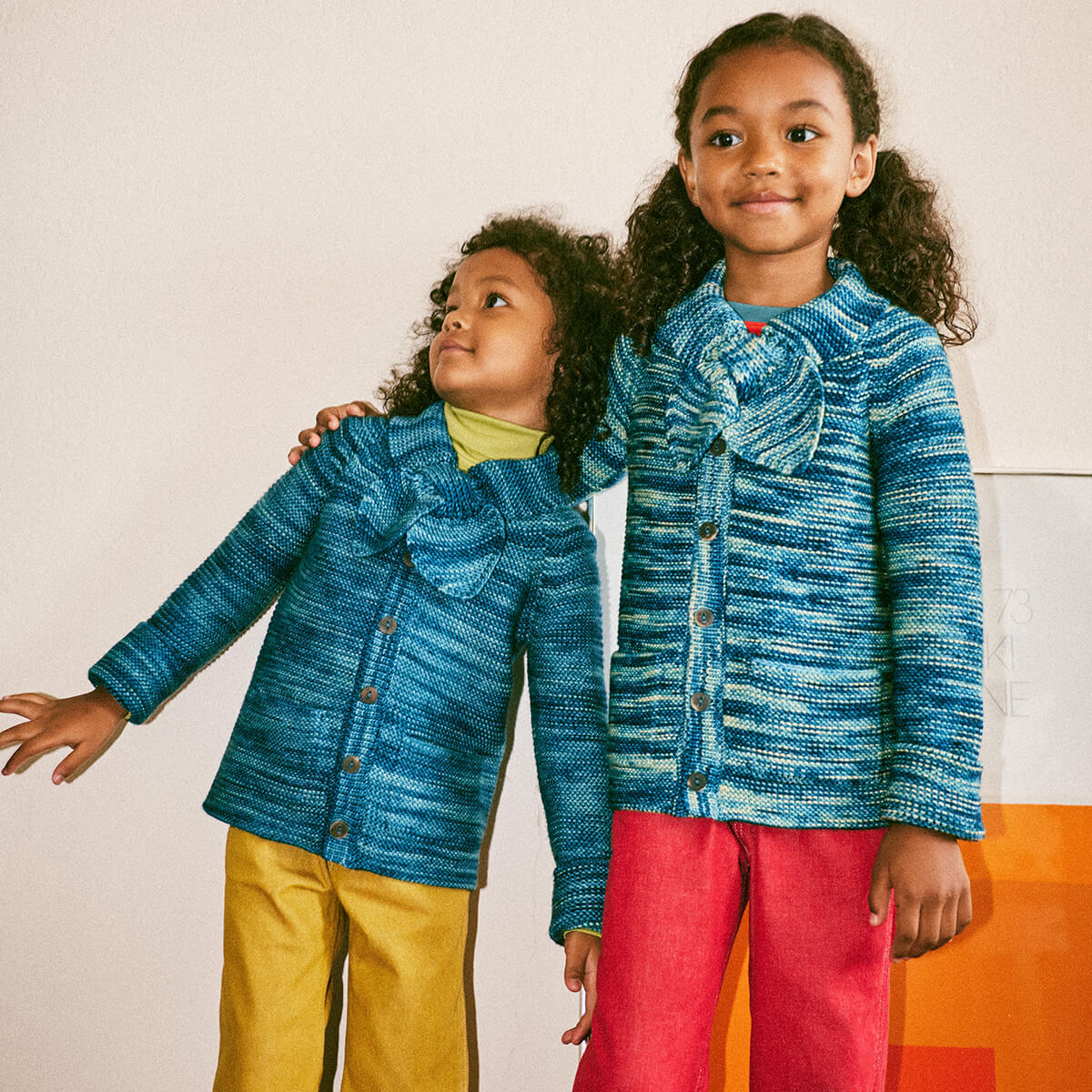 Scout Cardigan in Ocean Space Dye by Misha & Puff - Last One In