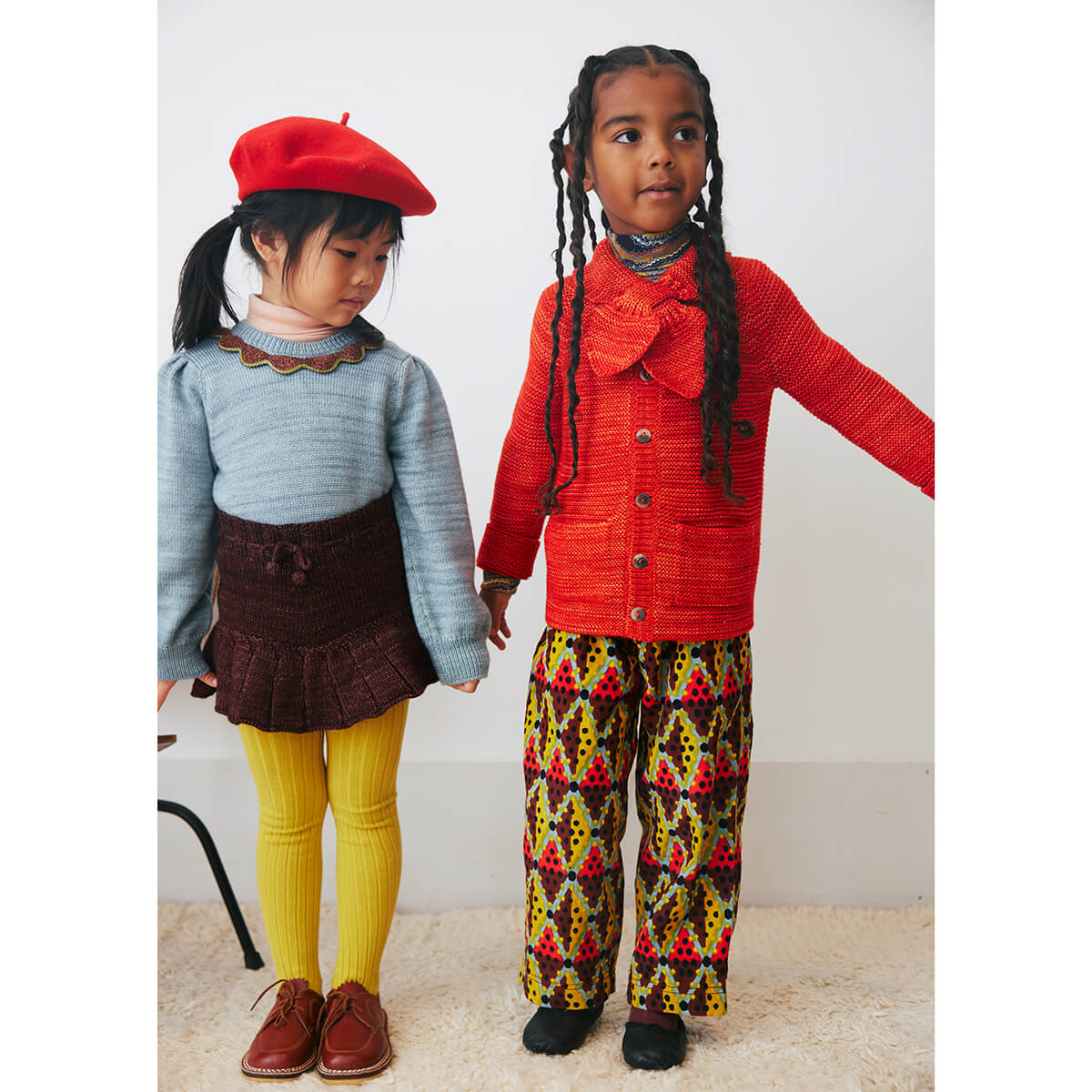 Scout Cardigan in Red Flame by Misha & Puff - Last Ones In Stock