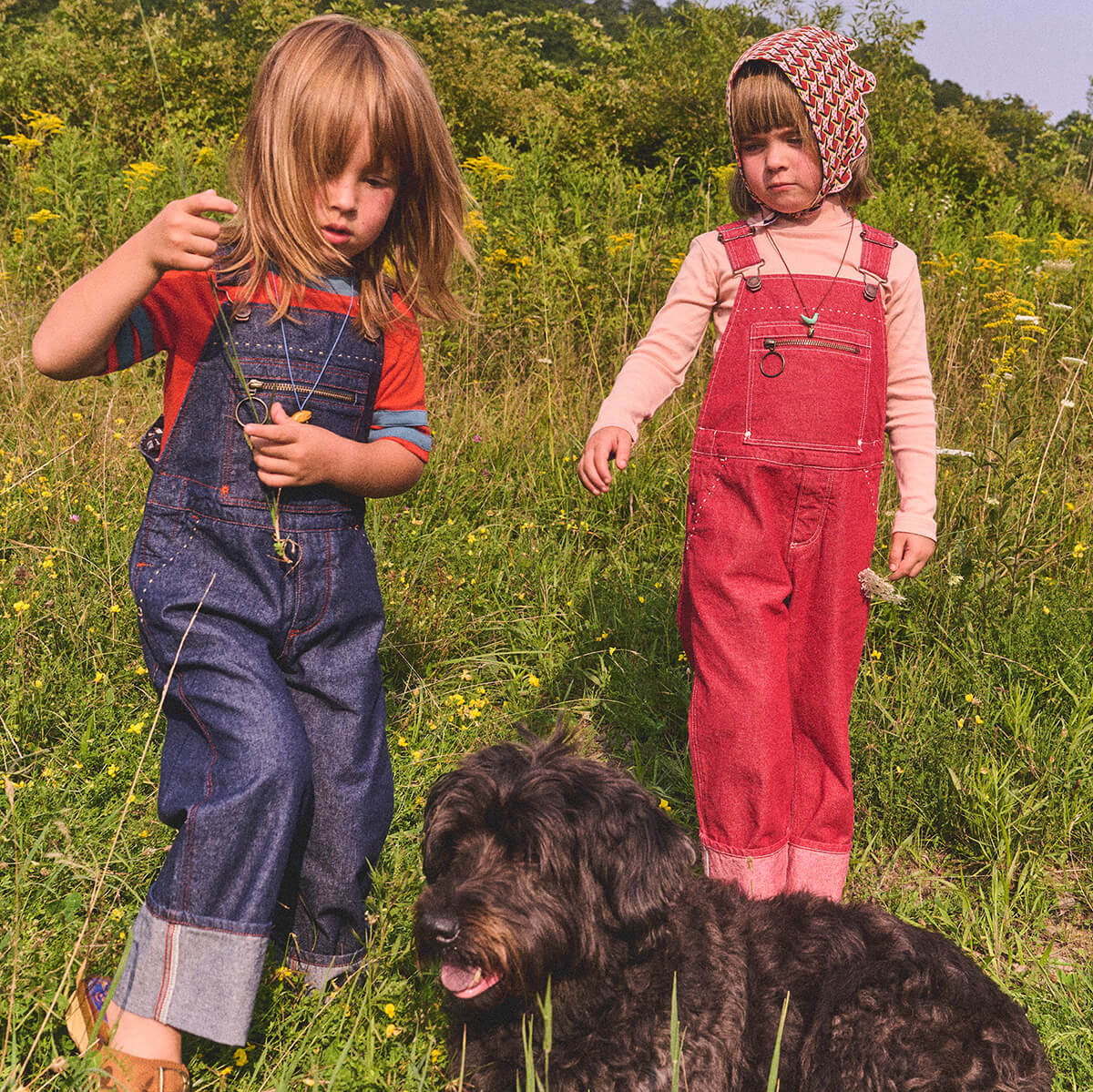 Zip Overall in Indigo Denim by Misha & Puff – Junior Edition