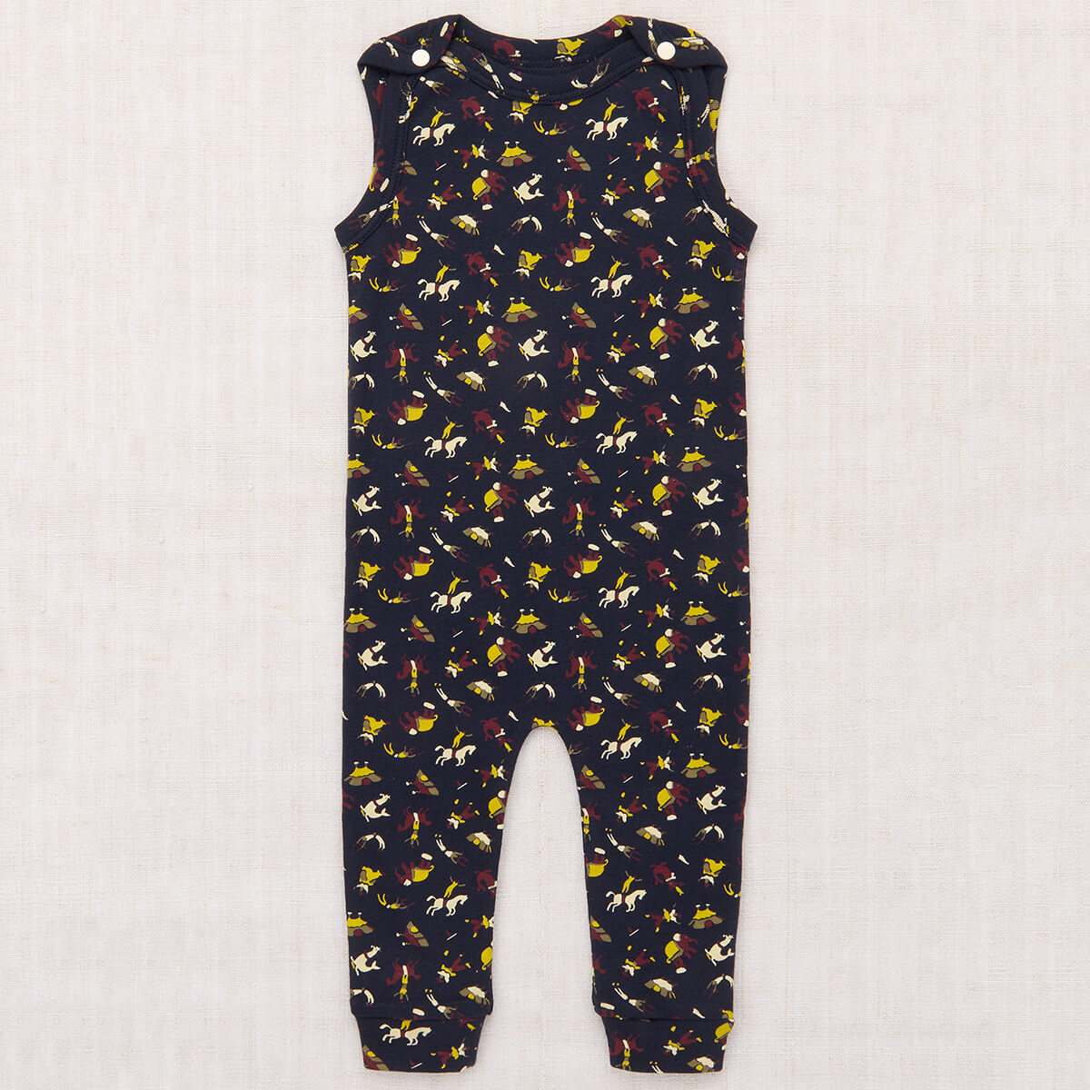Baby Snap Overall in Ink Circus by Misha & Puff – Junior Edition