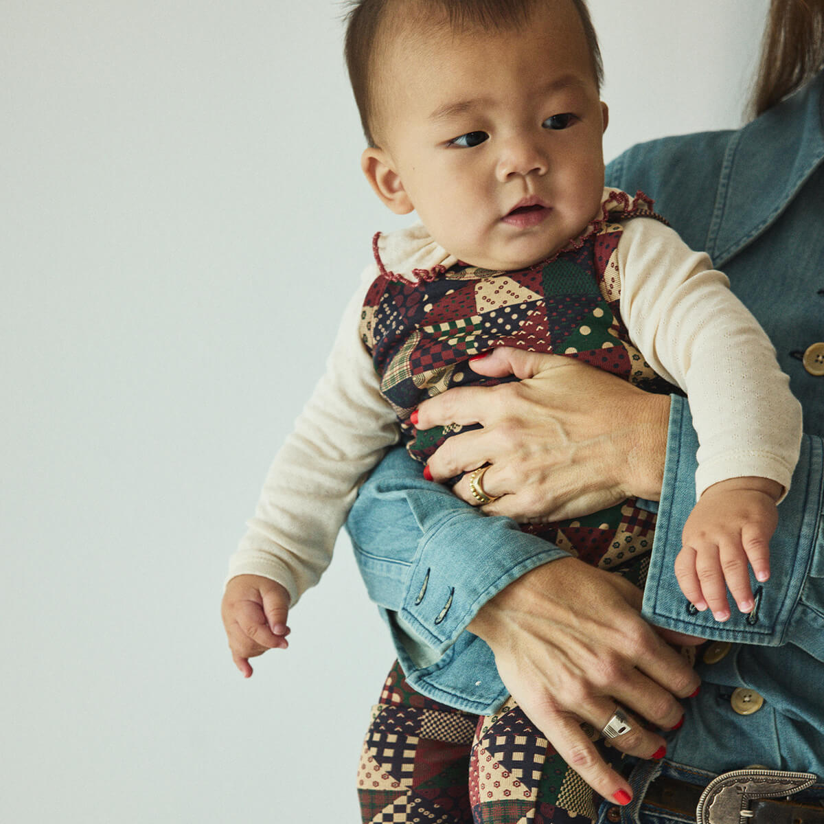 Y*U様 Misha & Puff Baby Overall Patchwork Misha & Puff Baby Overalls- Patchwork | Garmentory