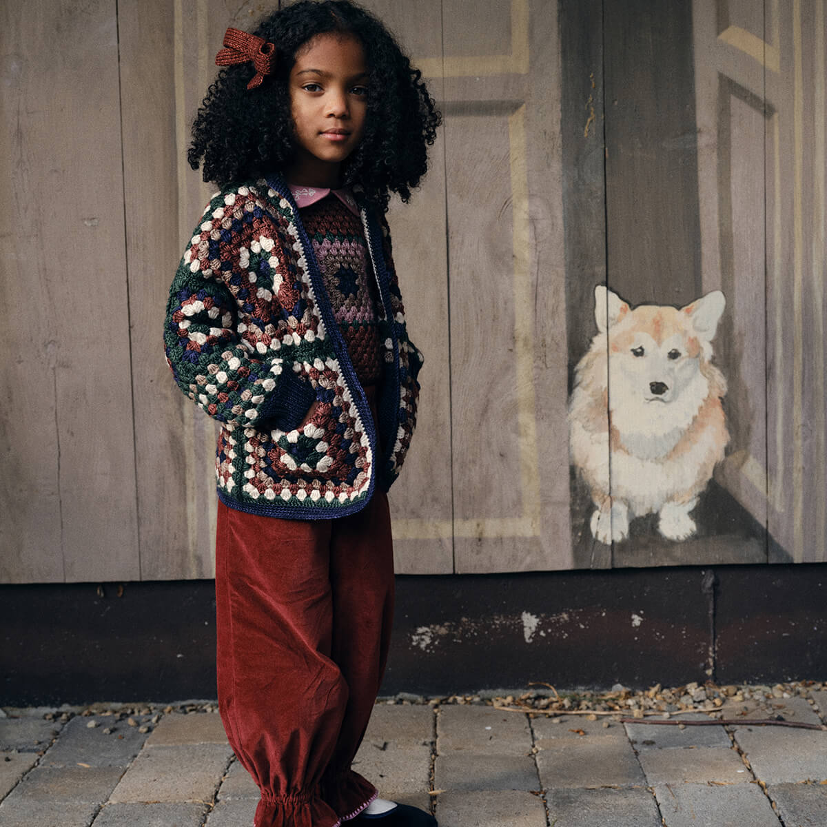 Lake House Vest in Madder Root by Misha & Puff – Junior Edition